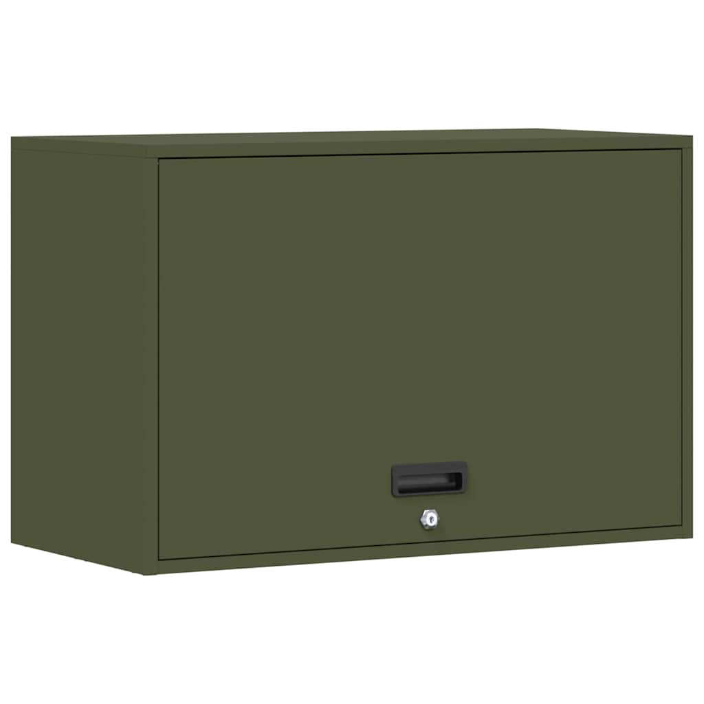 vidaXL Armário de parede para garage Verde-oliva 80 x 40 x 53 cm