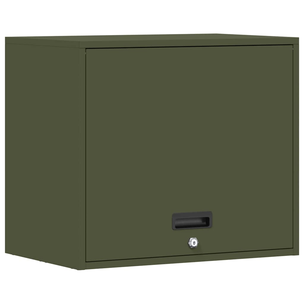 vidaXL Armário de parede para garage Verde-oliva 60 x 40 x 53 cm