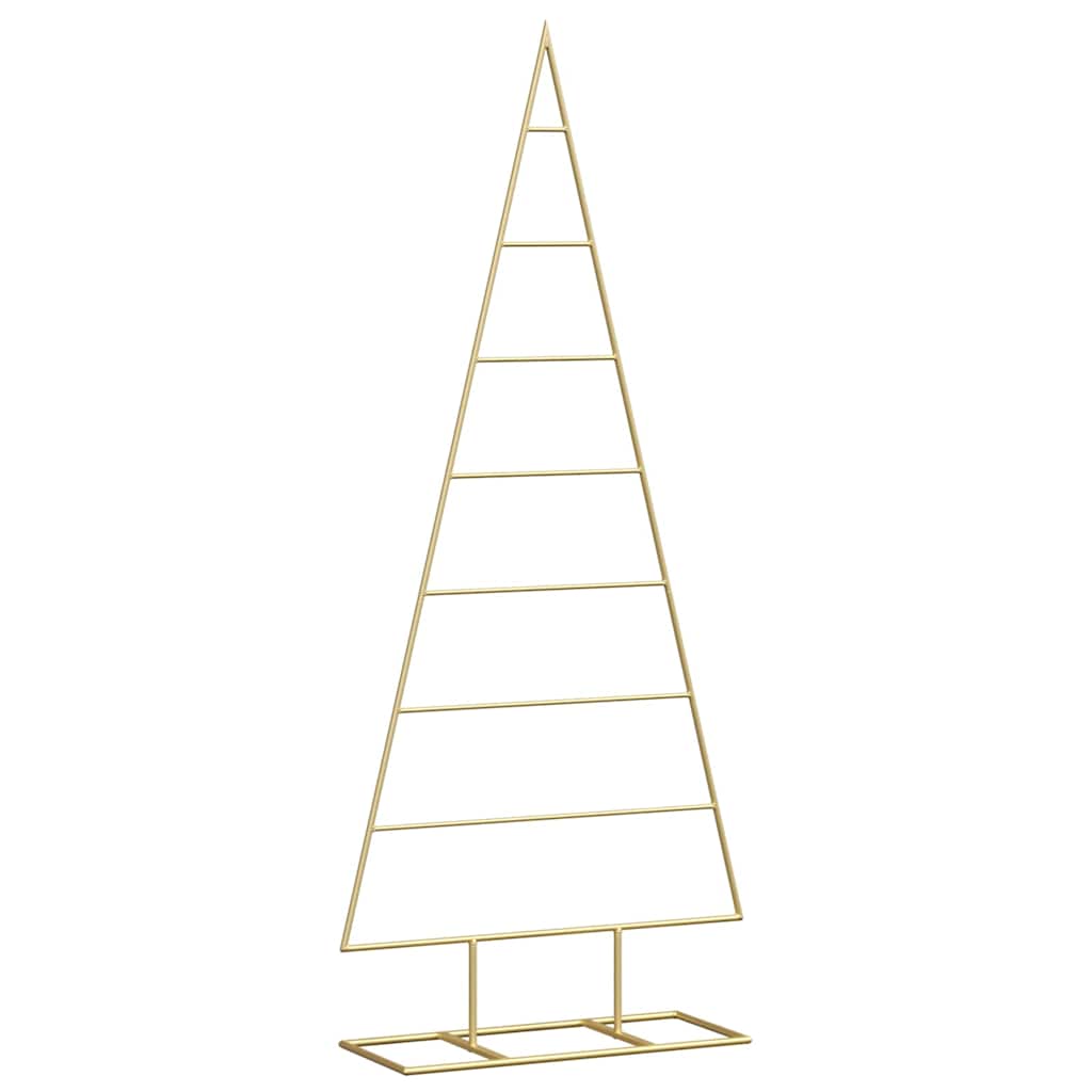 vidaXL Árvore de Natal de metal Ouro 125 cm Aço com Revestimento em Pó