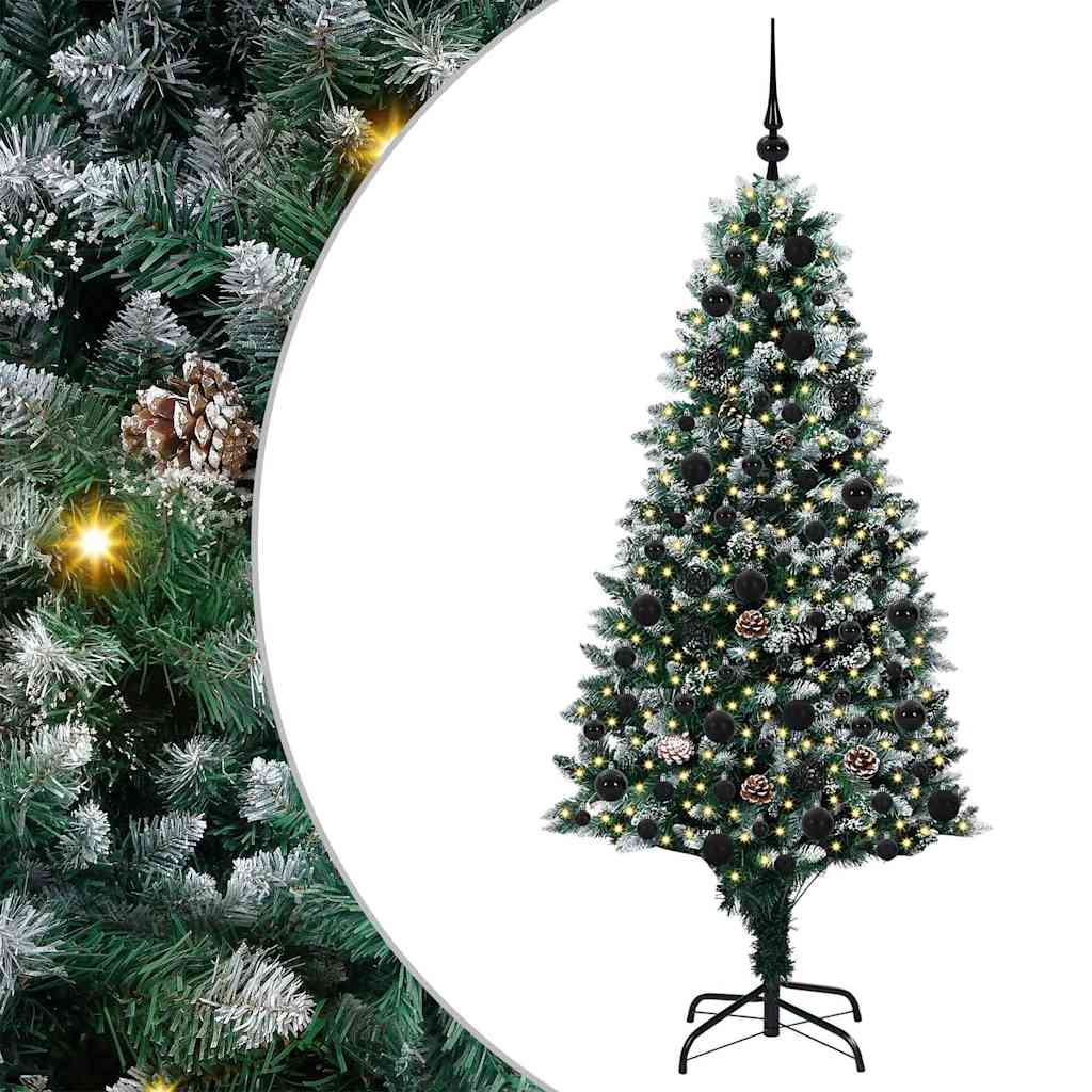 vidaXL Árvore de Natal Artificial Verde 180 cm PVC, Aço e Plástico