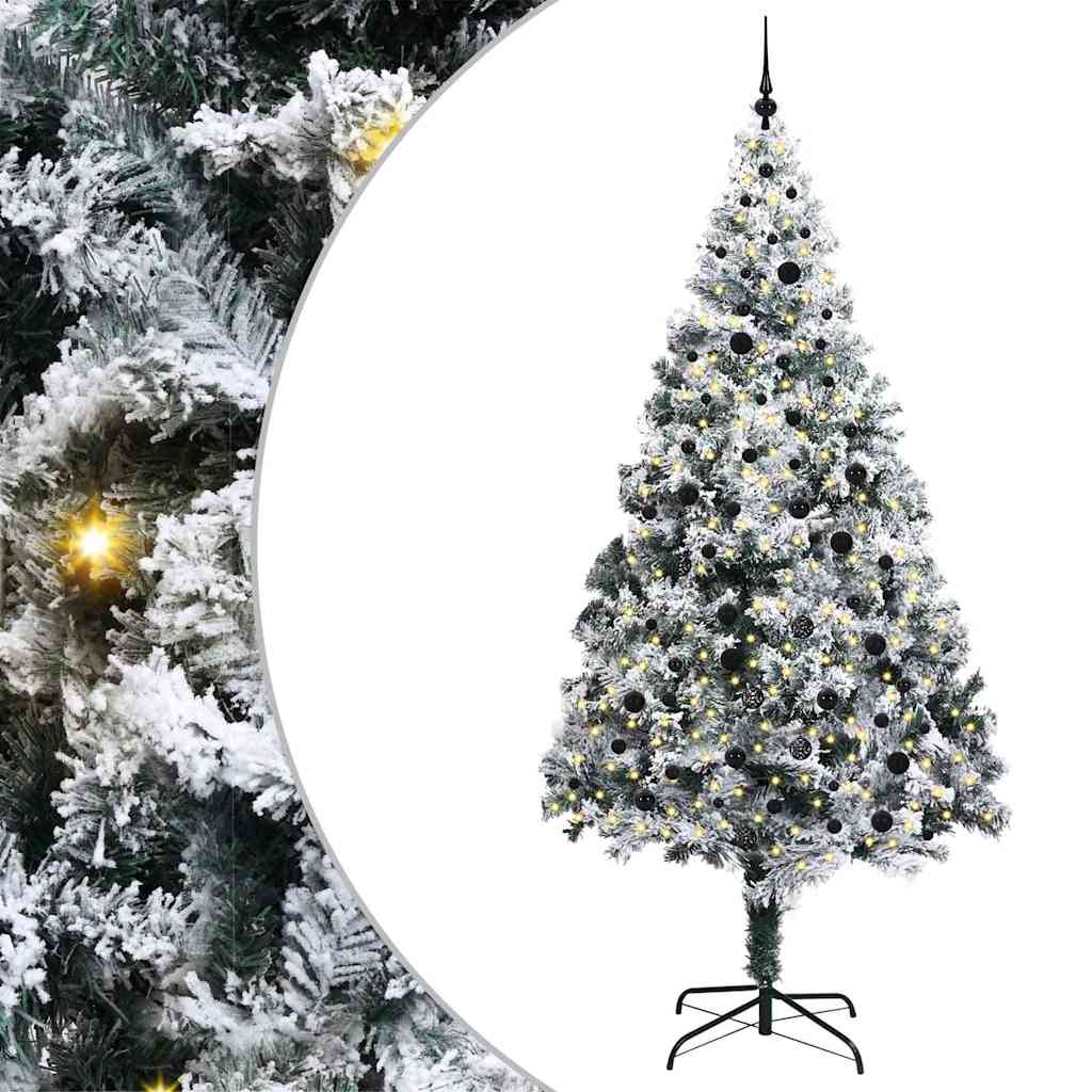 vidaXL Árvore de Natal Artificial Branco 240 cm PVC, Aço e Plástico