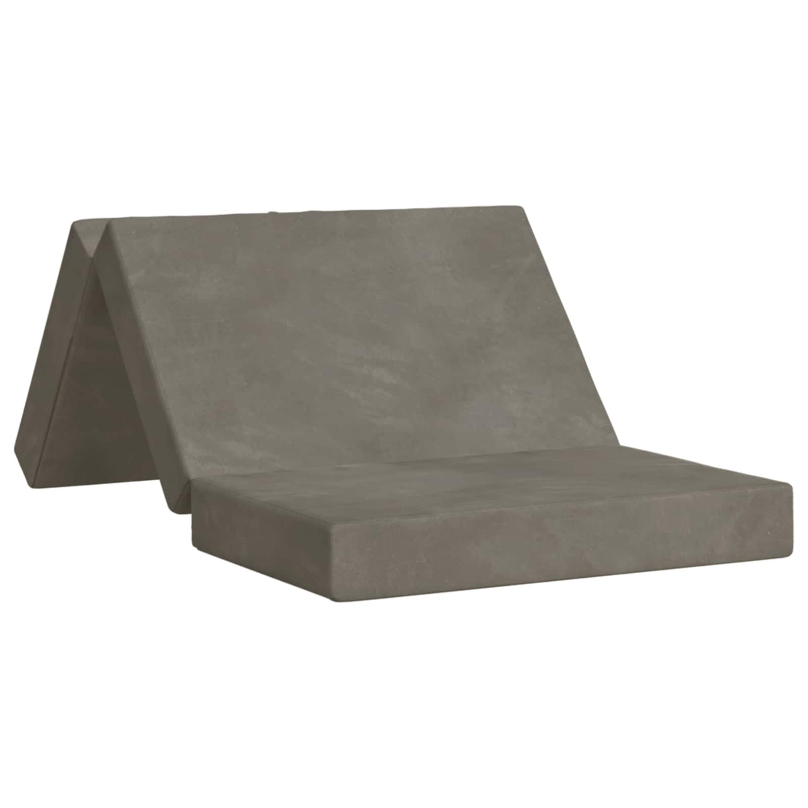 vidaXL Sofá Cama Dobrável 80 x 67 x 45 cm Cinzento-claro