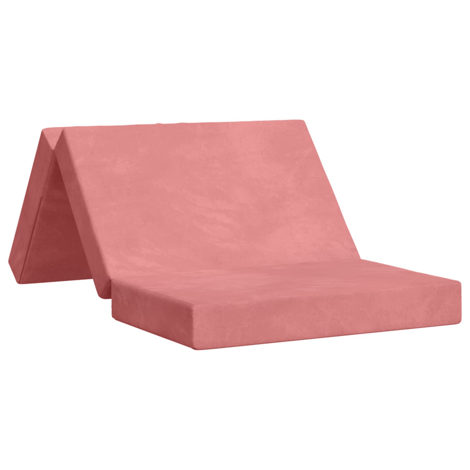 vidaXL Sofá Cama Dobrável 100 x 67 x 45 cm Rosa