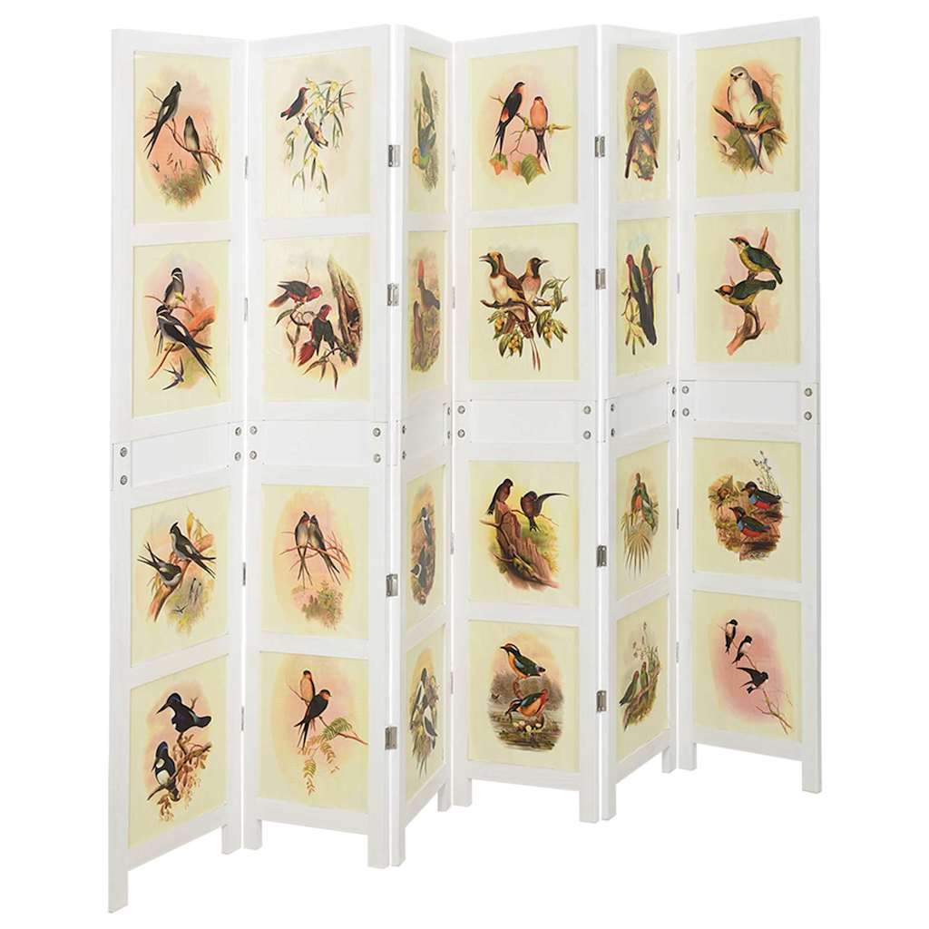 vidaXL Painel Romdivider Branco 212 x 165 cm MDF