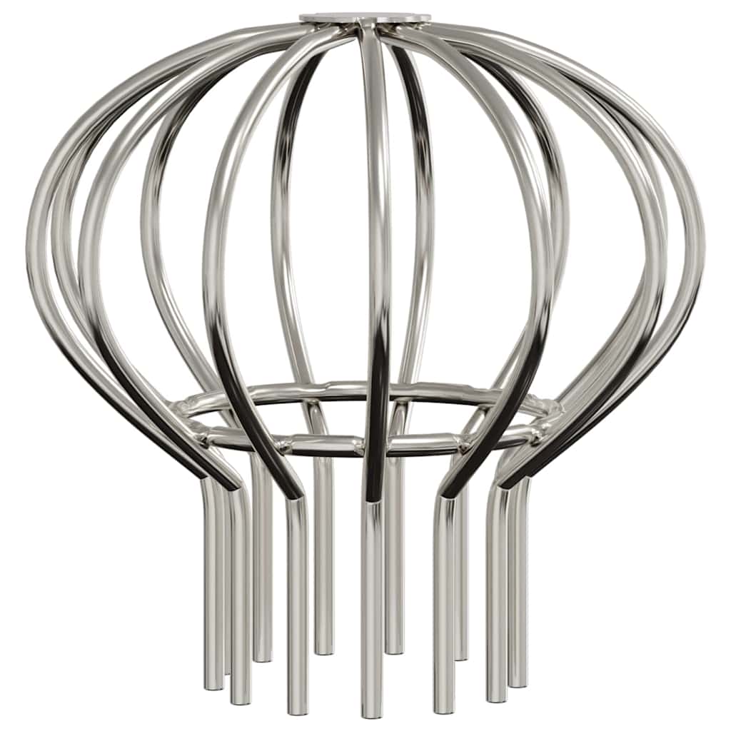 vidaXL Protetor de Folhas para Calha 2 pcs Prateado 75 mm