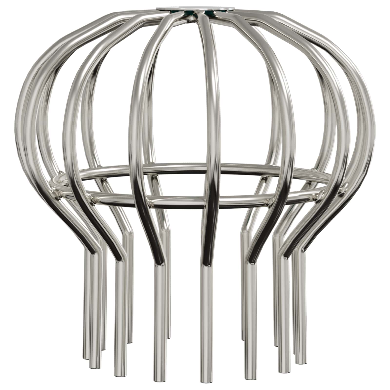 vidaXL Protetor de Folhas para Calha 2 pcs Prateado 110 mm