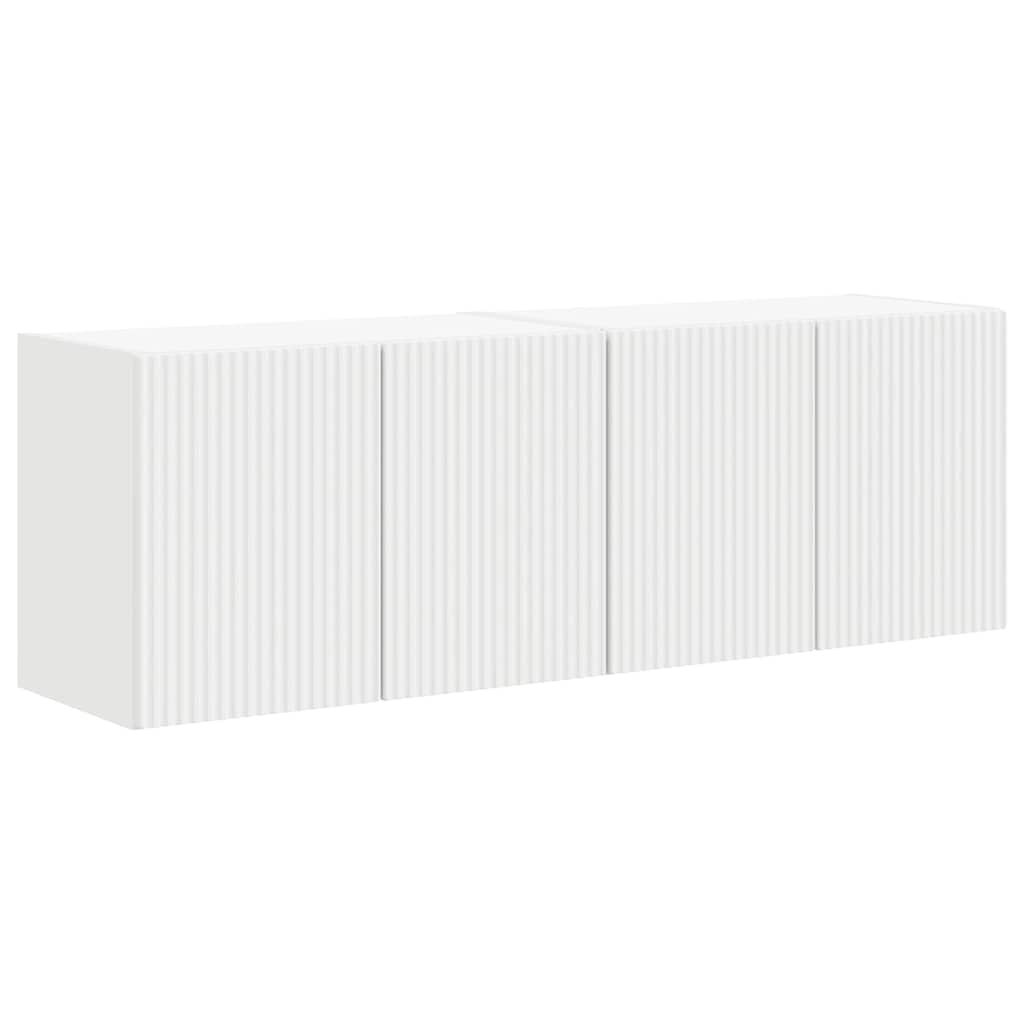 vidaXL Armário de TV de Parede 2 pcs Branco 59,5 x 31 x 40 cm