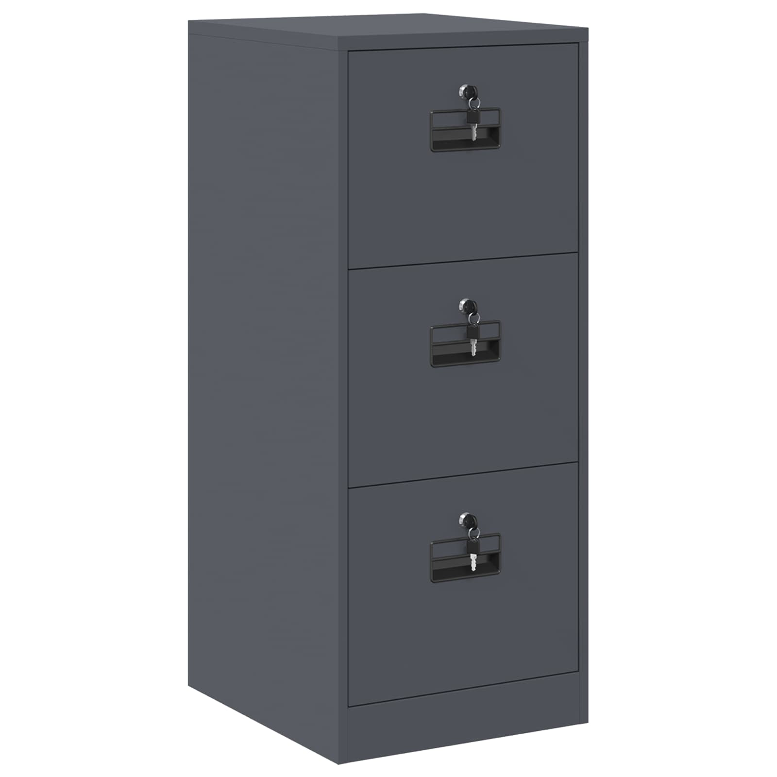 vidaXL Armário de Arquivo com gaveta Antracite 44 x 50 x 106.5 cm