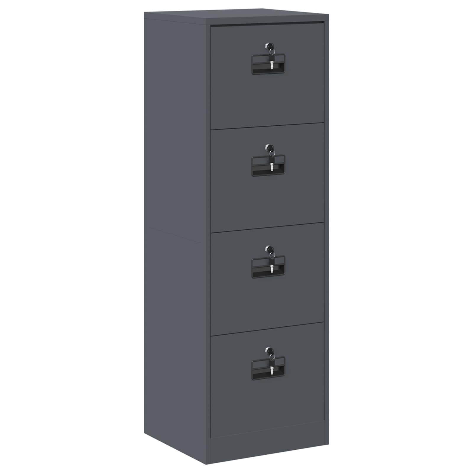 vidaXL Armário de Arquivo com gaveta Antracite 45,5 x 42 x 139 cm