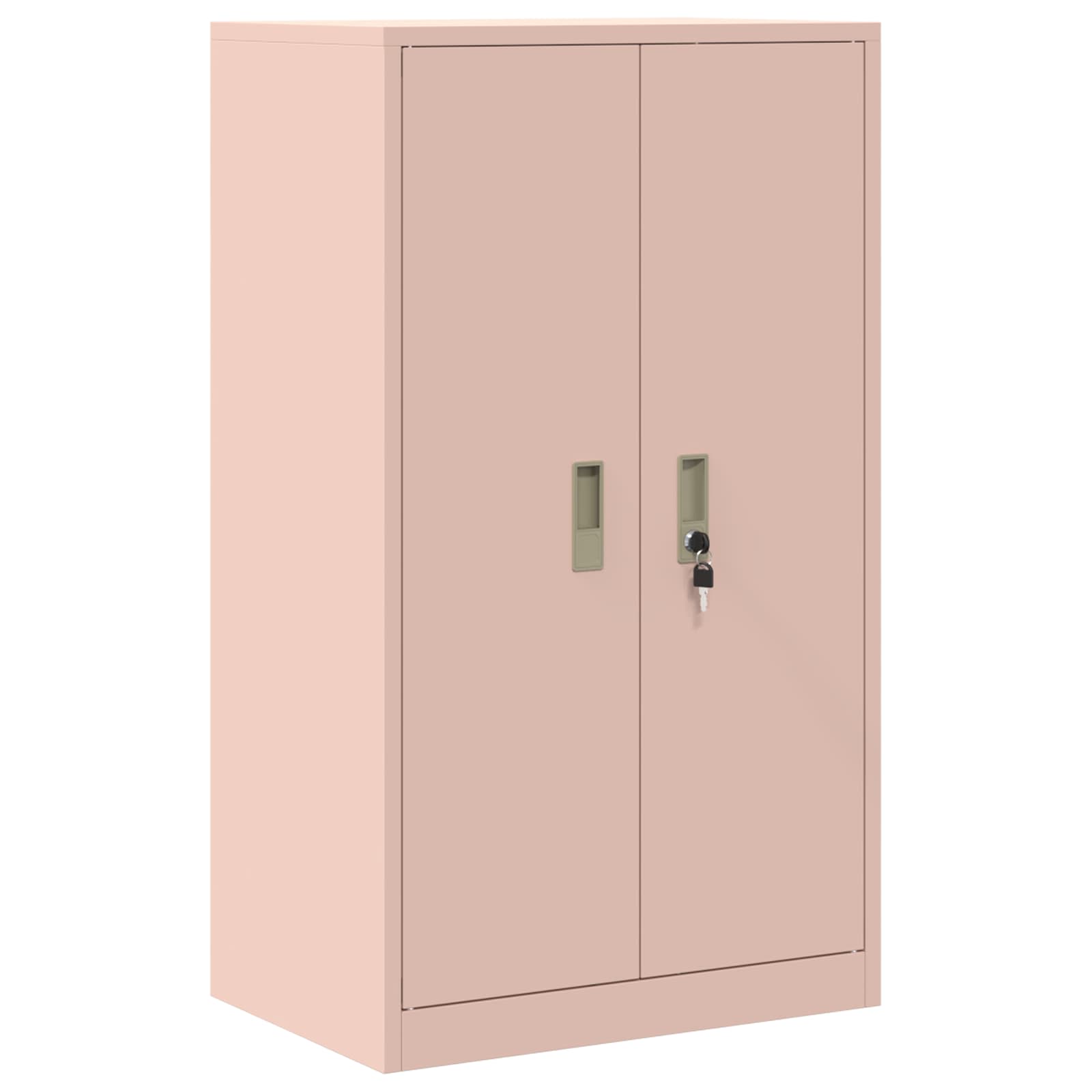 vidaXL Armário de arrumação Rosa 60 x 40 x 90 cm Aço