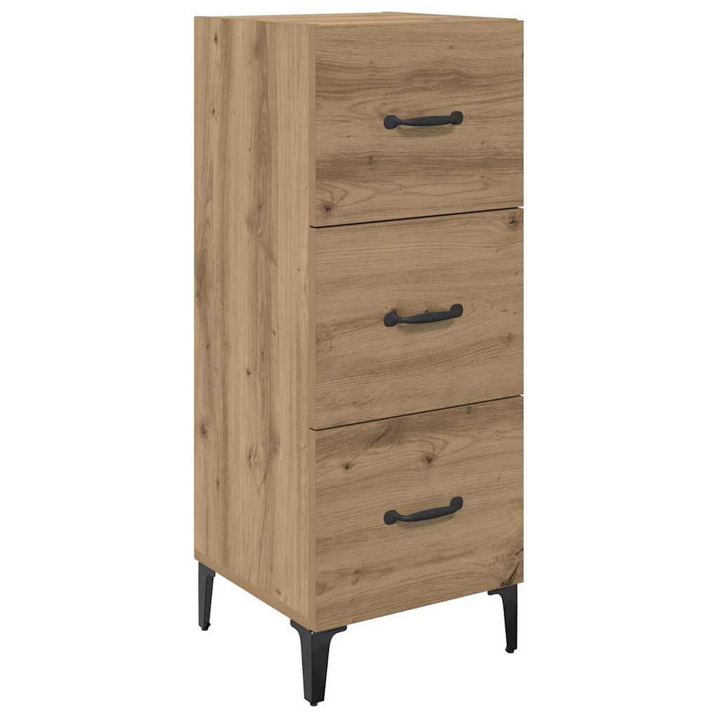 vidaXL Buffet Carvalho Artesanal 34,5 x 34 x 90 cm Madeira processada