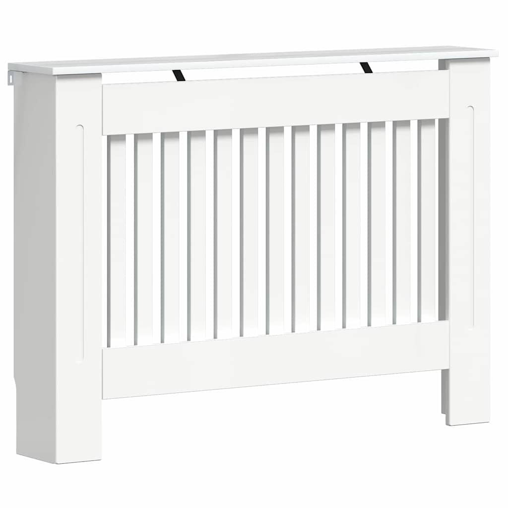 vidaXL Capa de Radiador Branco Brilhante 112 x 19 x 81,5 cm