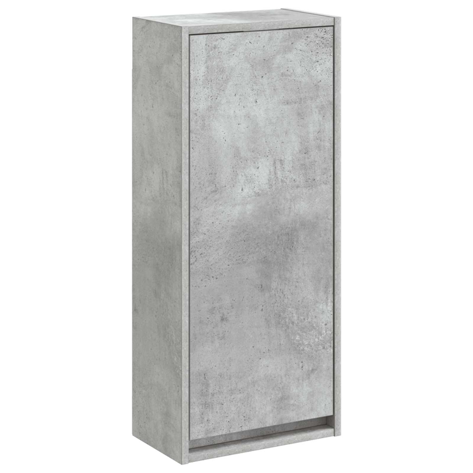 vidaXL Vanidade de Pia de Parede Cinzento Cimento 35 x 20 x 81 cm