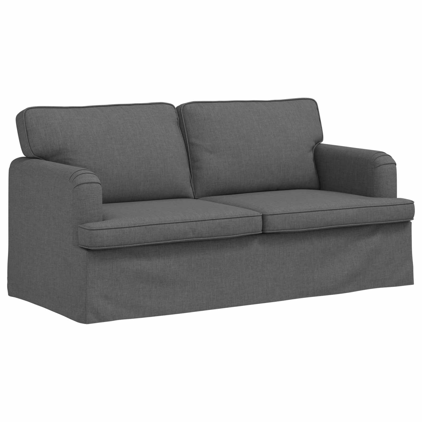 vidaXL Sofá Cinza Escuro 162 x 80 x 85 cm tecido