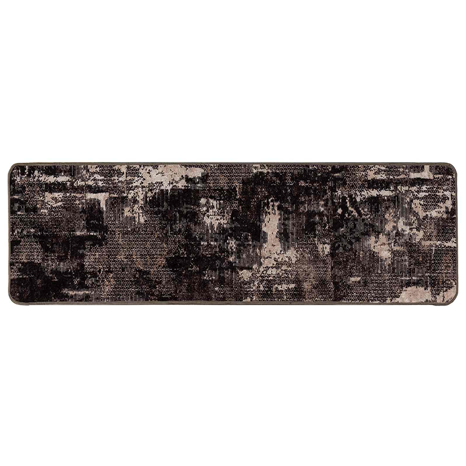 vidaXL Passadeira MARSA Preto 50 x 350 cm Poliéster e PVC