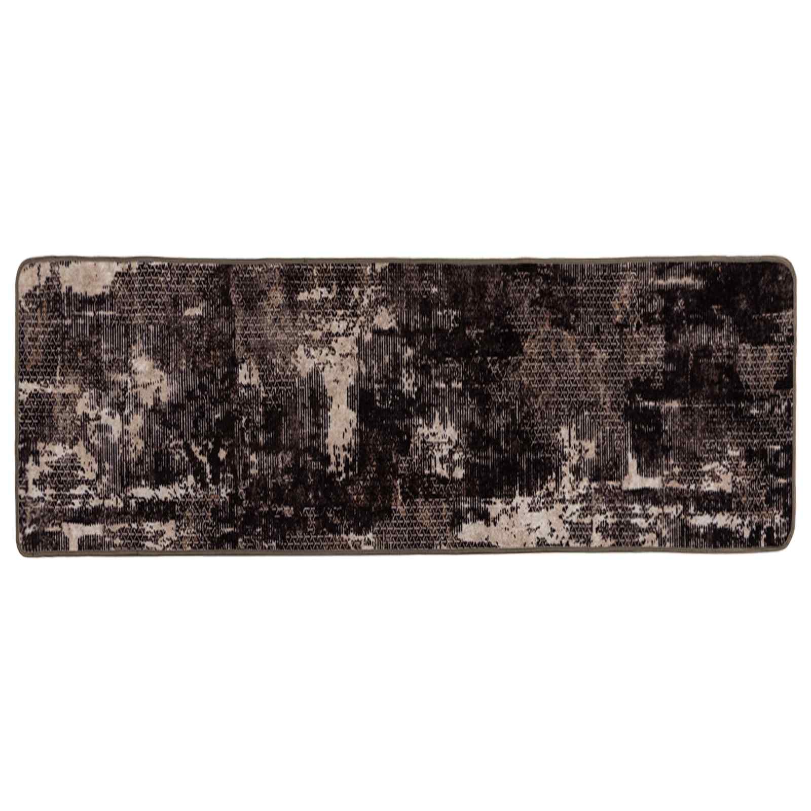 vidaXL Passadeira MARSA Preto 80 x 200 cm Poliéster e PVC