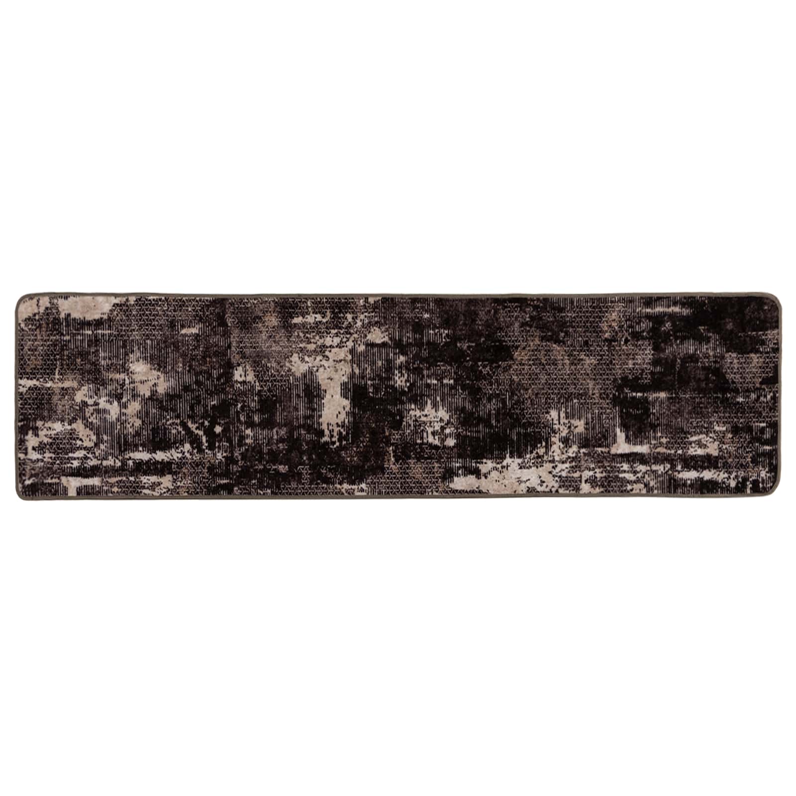 vidaXL Passadeira MARSA Preto 80 x 400 cm Poliéster e PVC