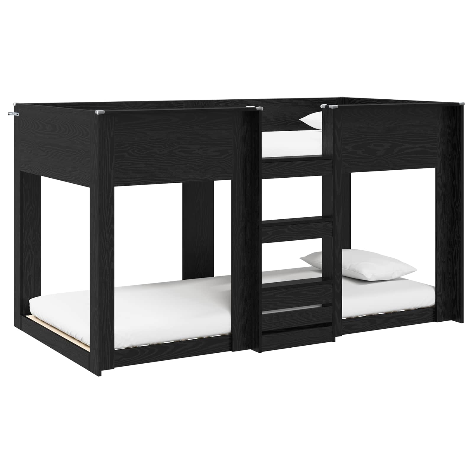 vidaXL Beliche para Crianças Carvalho Preto 90 x 200 cm