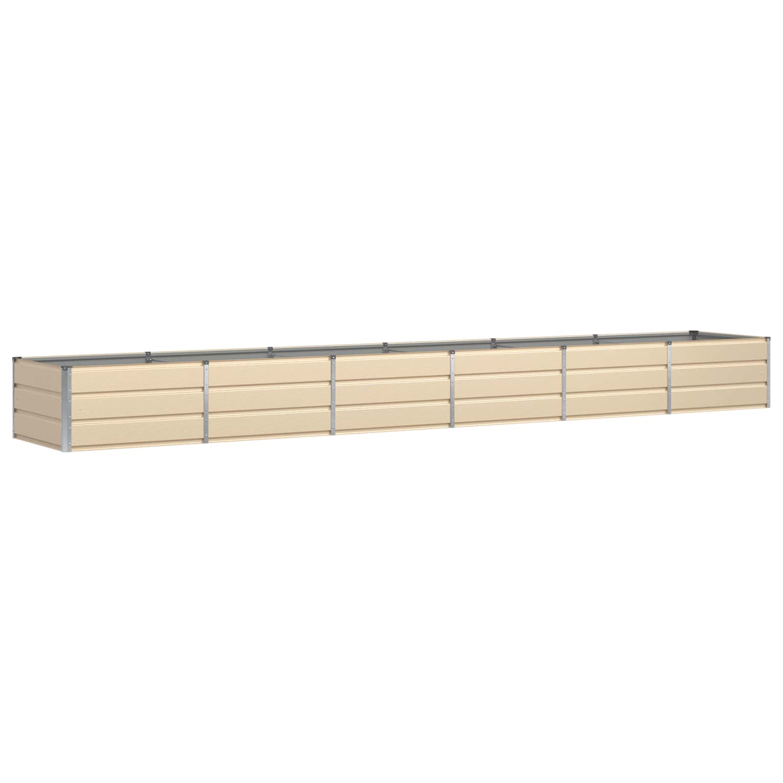 vidaXL Floreira Ivory 480 x 80 x 45 cm Aço