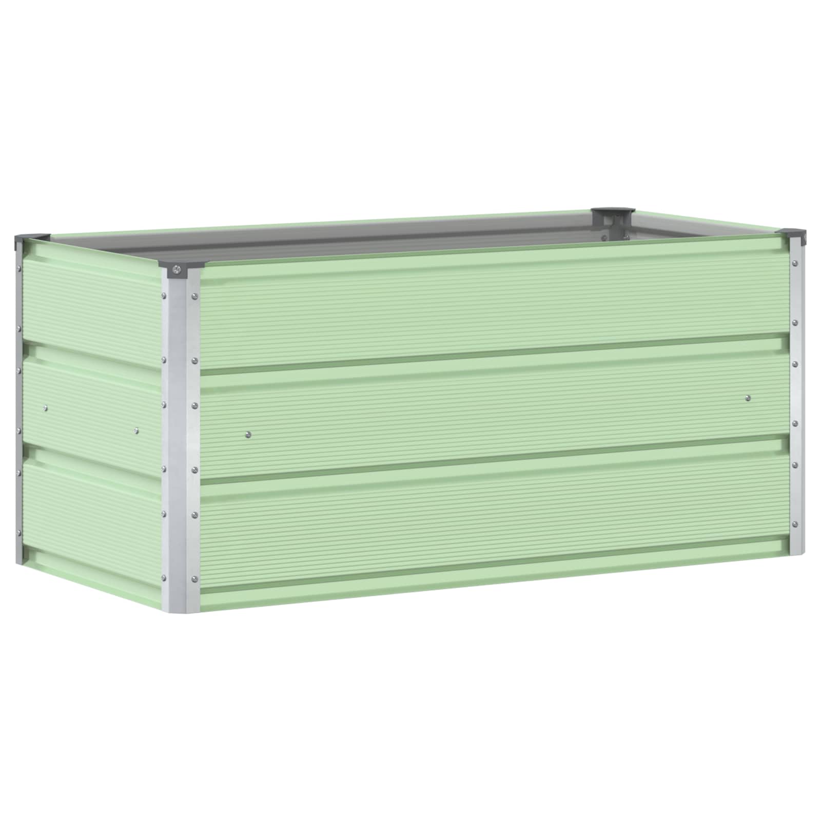 vidaXL Floreira Verde Pastel 100 x 50 x 45 cm Aço Galvanizado