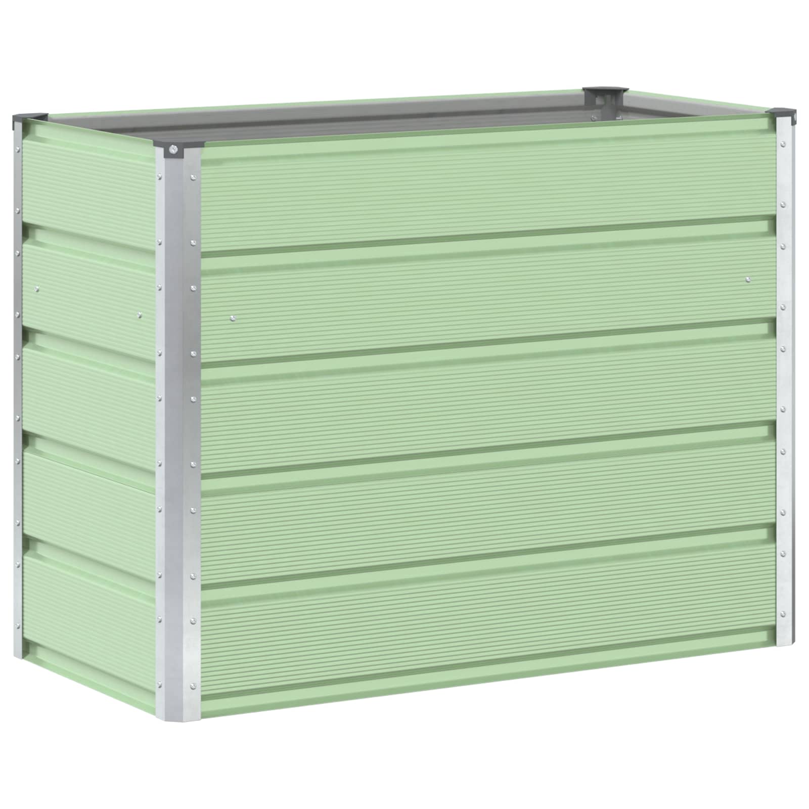 vidaXL Floreira Verde Pastel 100 x 50 x 77 cm Aço Galvanizado