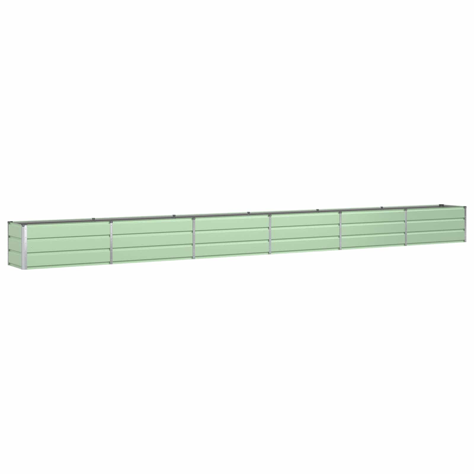vidaXL Floreira Verde Pastel 580 x 50 x 45 cm Aço Galvanizado