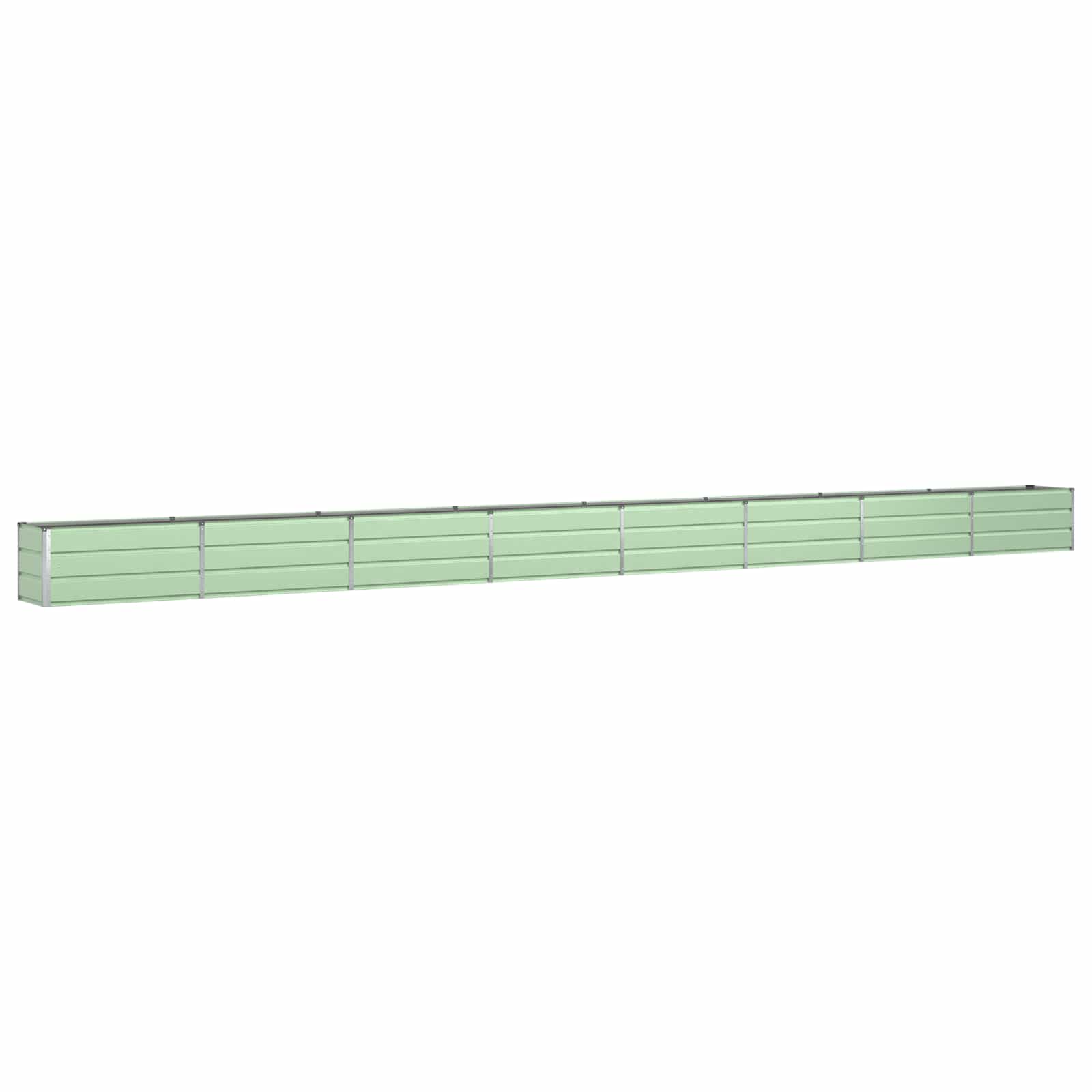 vidaXL Floreira Verde Pastel 770 x 50 x 45 cm Aço Galvanizado
