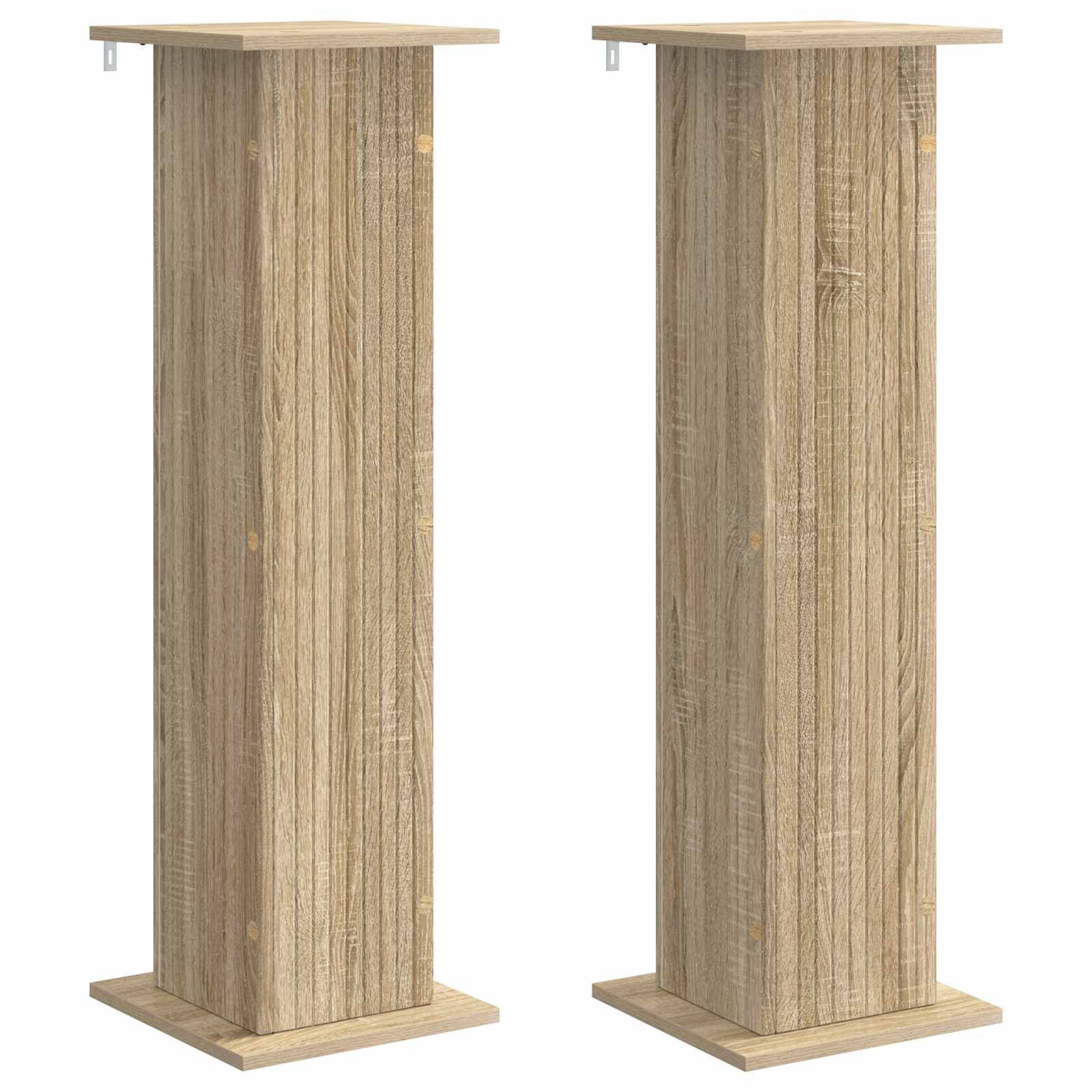 vidaXL Suporte para Plantas 2 pcs Carvalho Sonoma 30,5 x 30 x 100,5 cm
