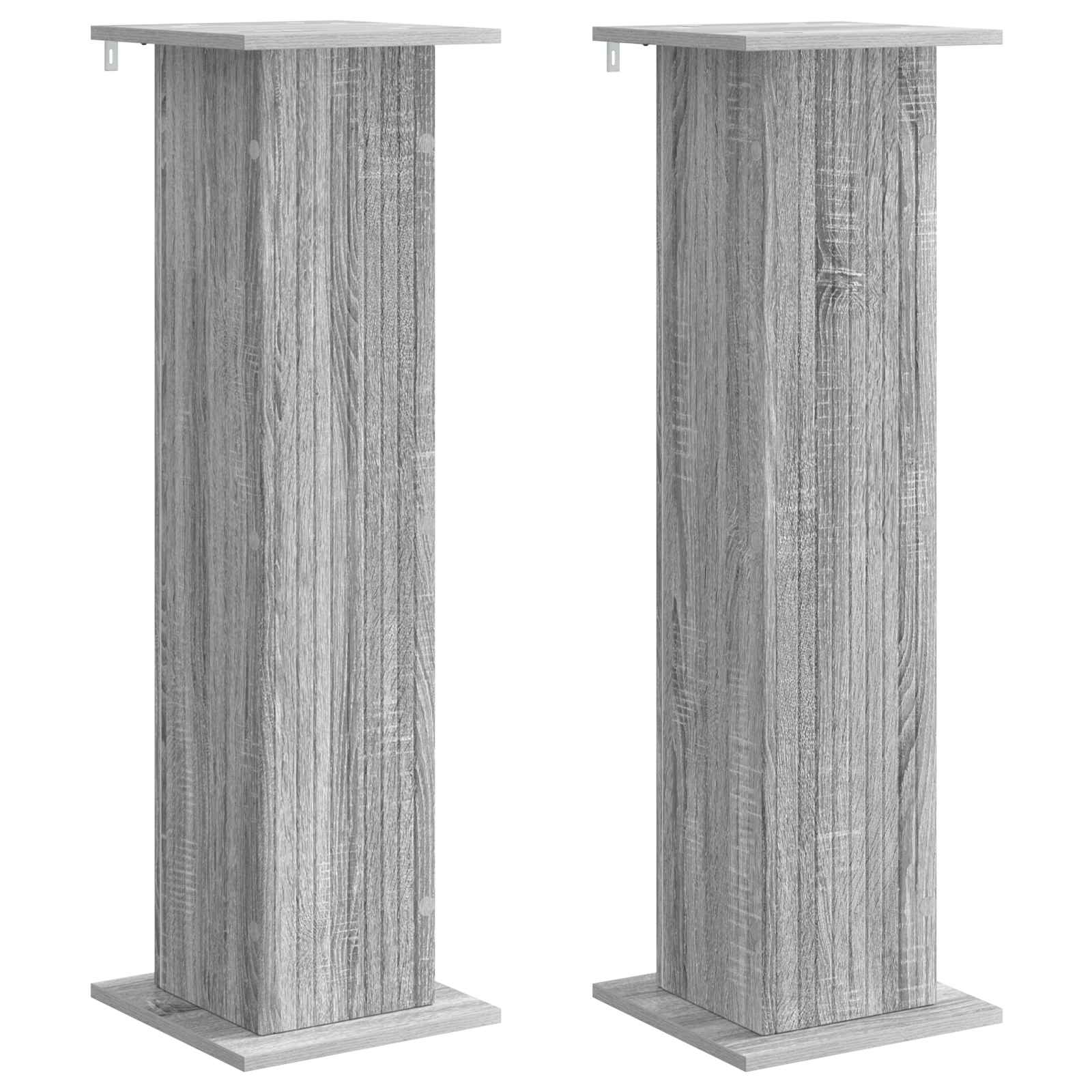 vidaXL Suporte para Plantas 2 pcs Sonoma Cinzento 30,5 x 30 x 100,5 cm