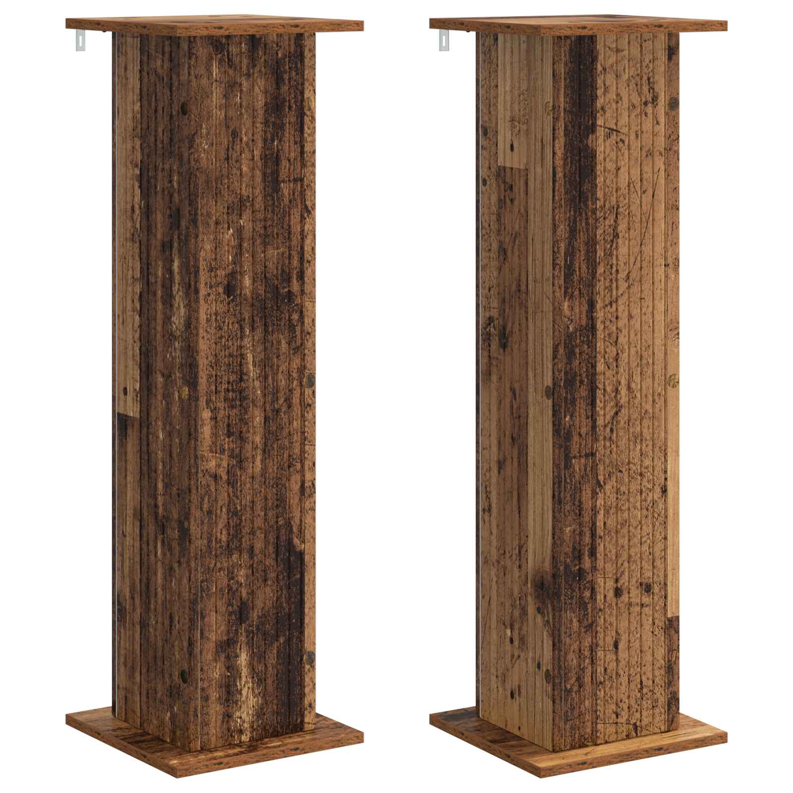 vidaXL Suporte para Plantas 2 pcs Madeira antiga 30,5 x 30 x 100,5 cm