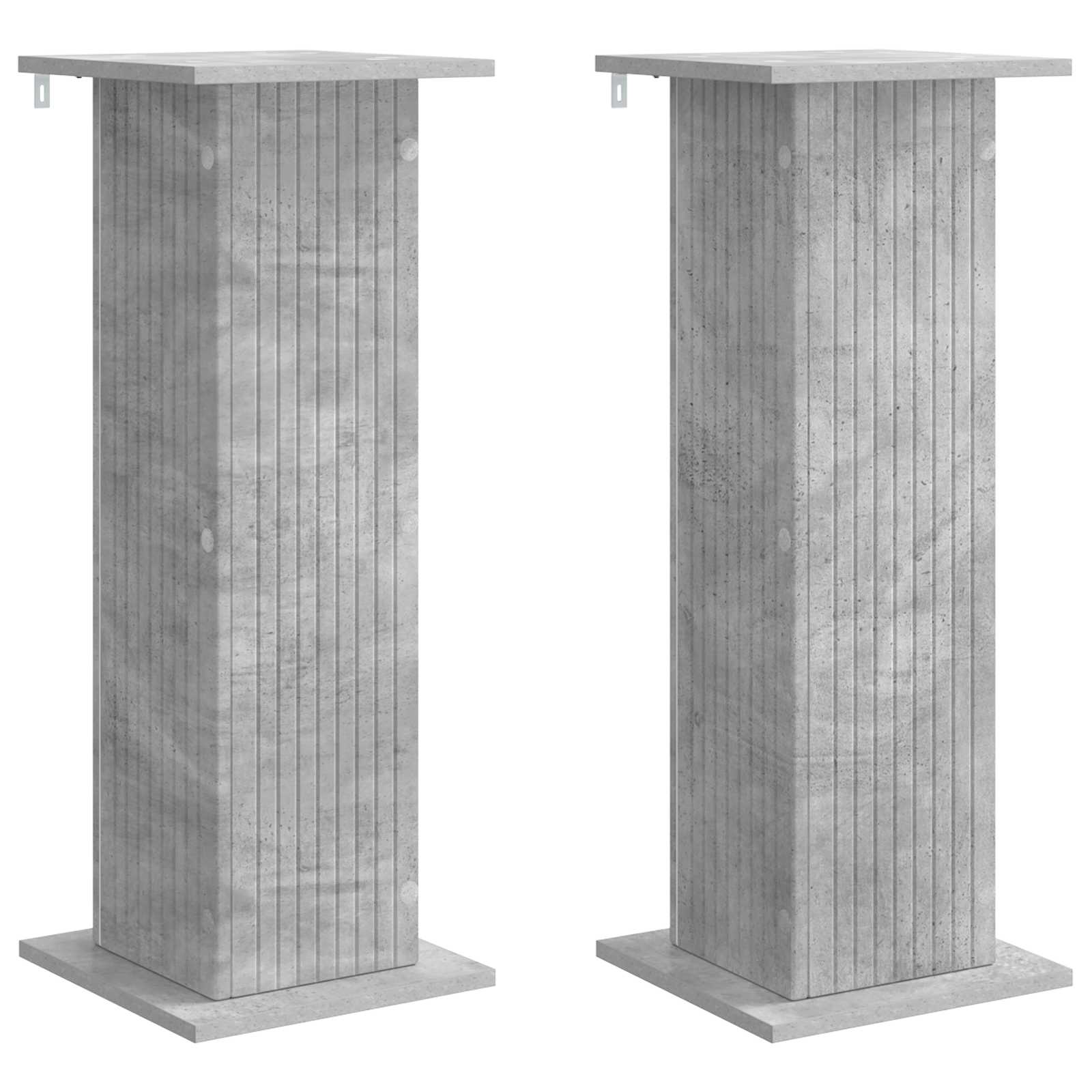 vidaXL Suporte para Plantas 2 pcs Cinzento Cimento 30,5 x 30 x 80,5 cm