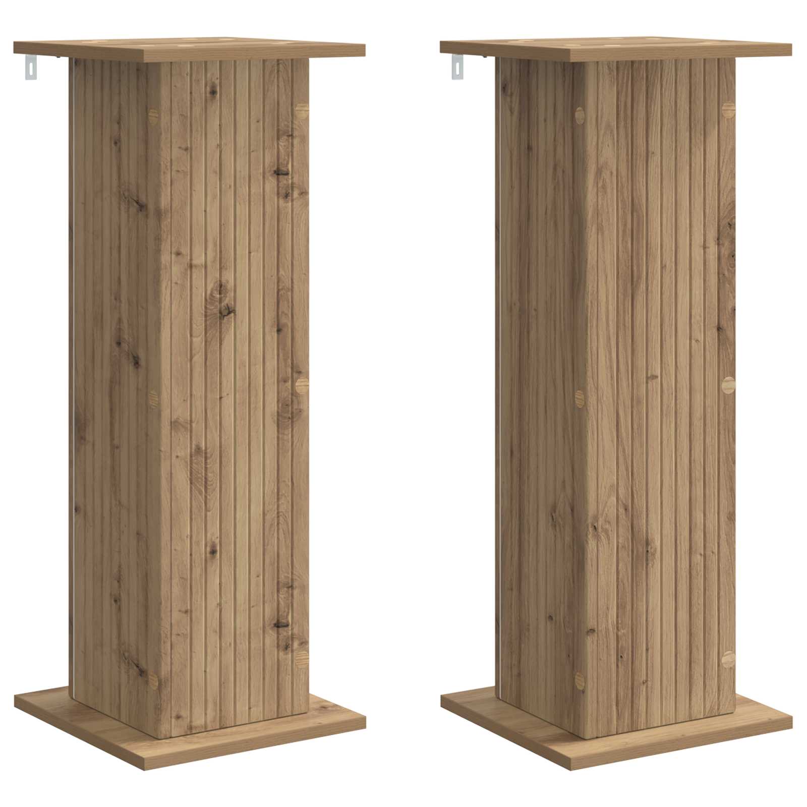vidaXL Suporte para Plantas 2 pcs Carvalho Arttisan