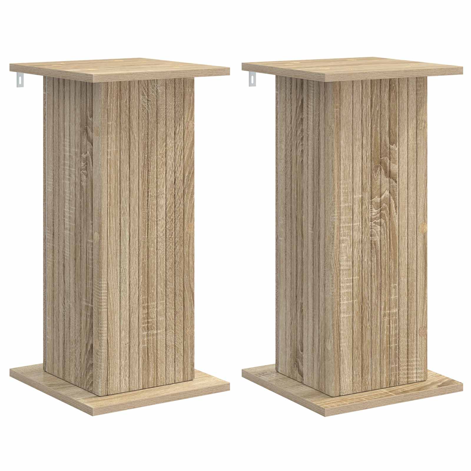 vidaXL Suporte para Plantas 2 pcs Carvalho Sonoma 30,5 x 30 x 60,5 cm