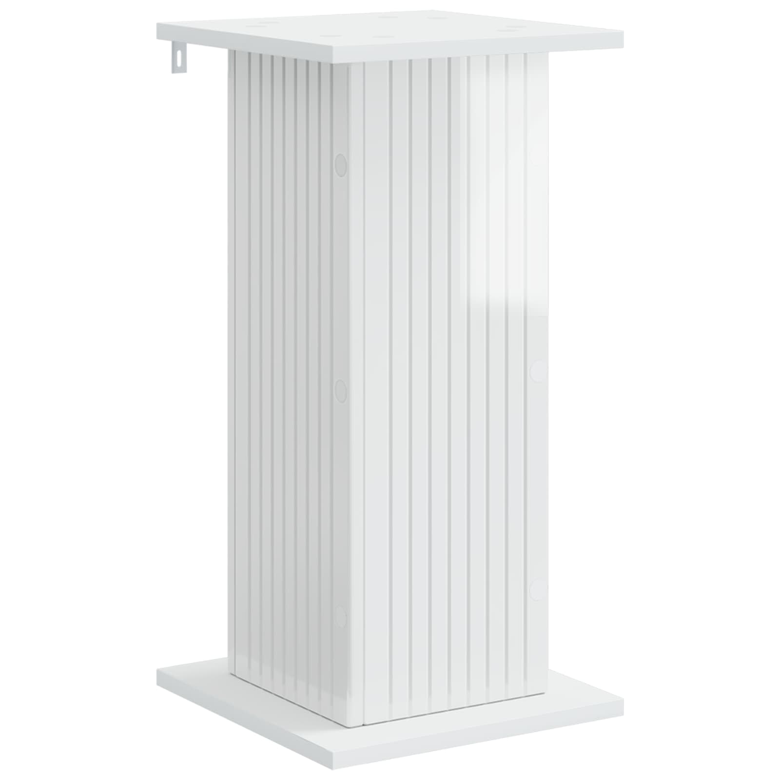 vidaXL Suporte para Plantas Branco Brilhante 30,5 x 30 x 60,5 cm