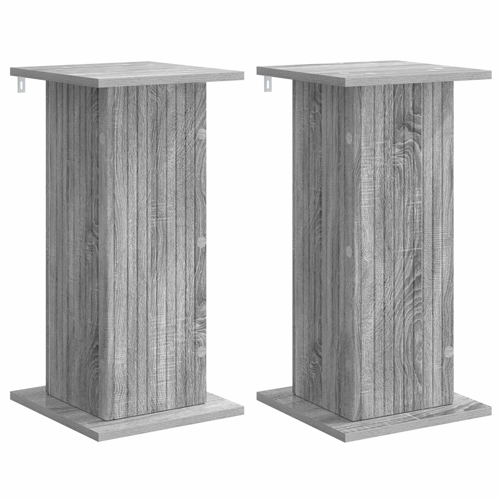vidaXL Suporte para Plantas 2 pcs Sonoma Cinzento 30,5 x 30 x 60,5 cm