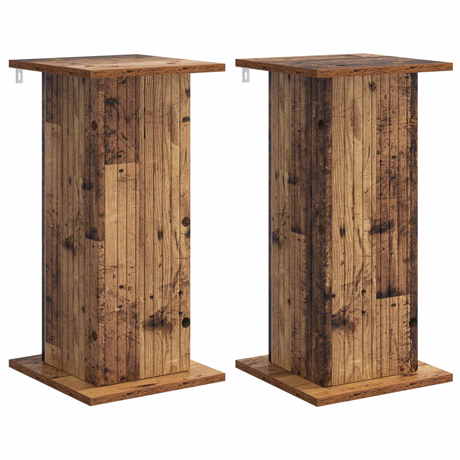 vidaXL Suporte para Plantas 2 pcs Madeira antiga 30,5 x 30 x 60,5 cm