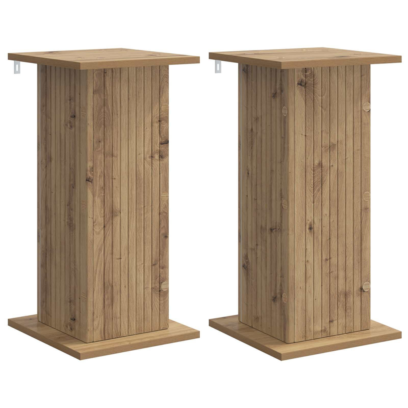 vidaXL Suporte para Plantas 2 pcs Carvalho Arttisan