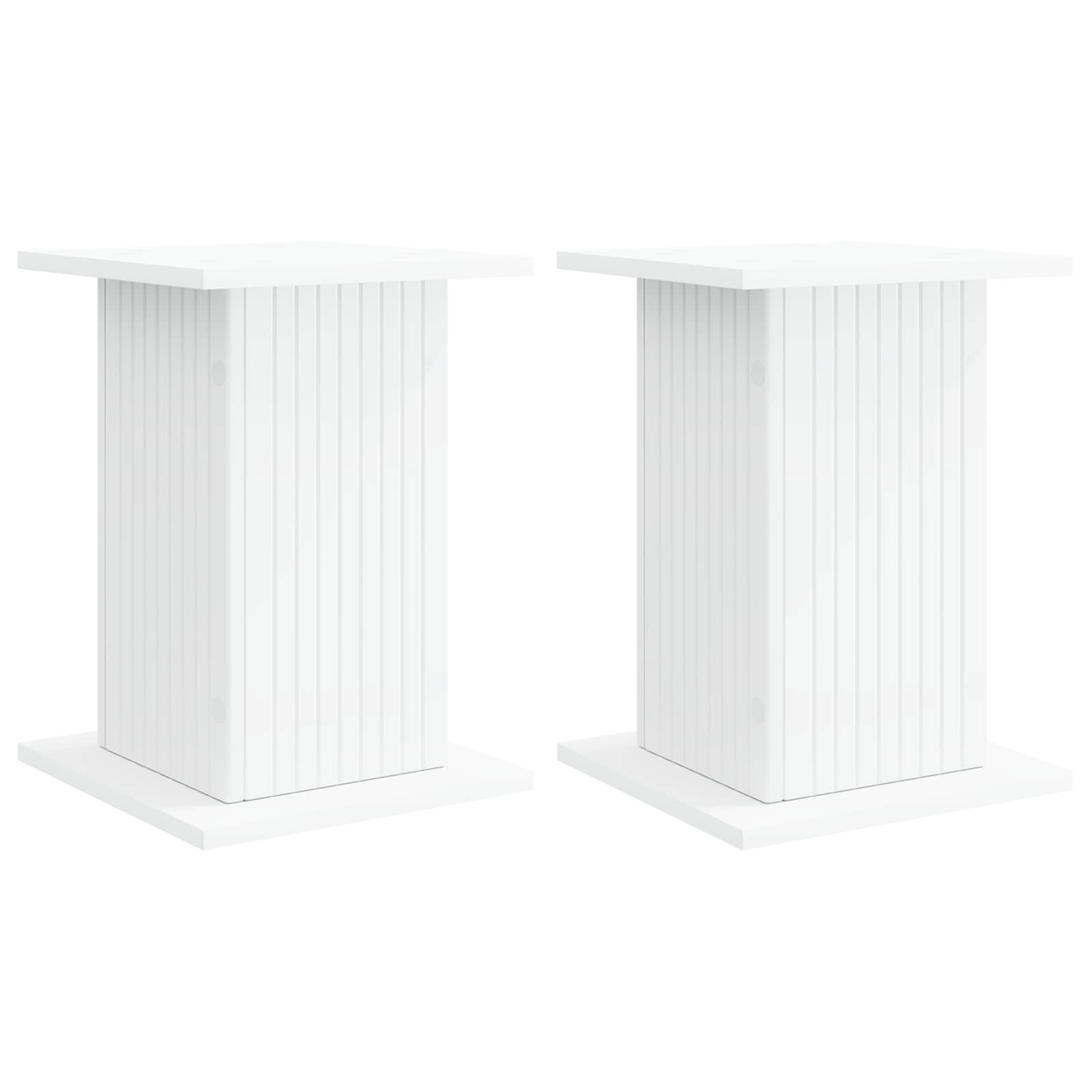 vidaXL Suporte para Plantas 2 pcs Branco 30,5 x 30 x 43 cm