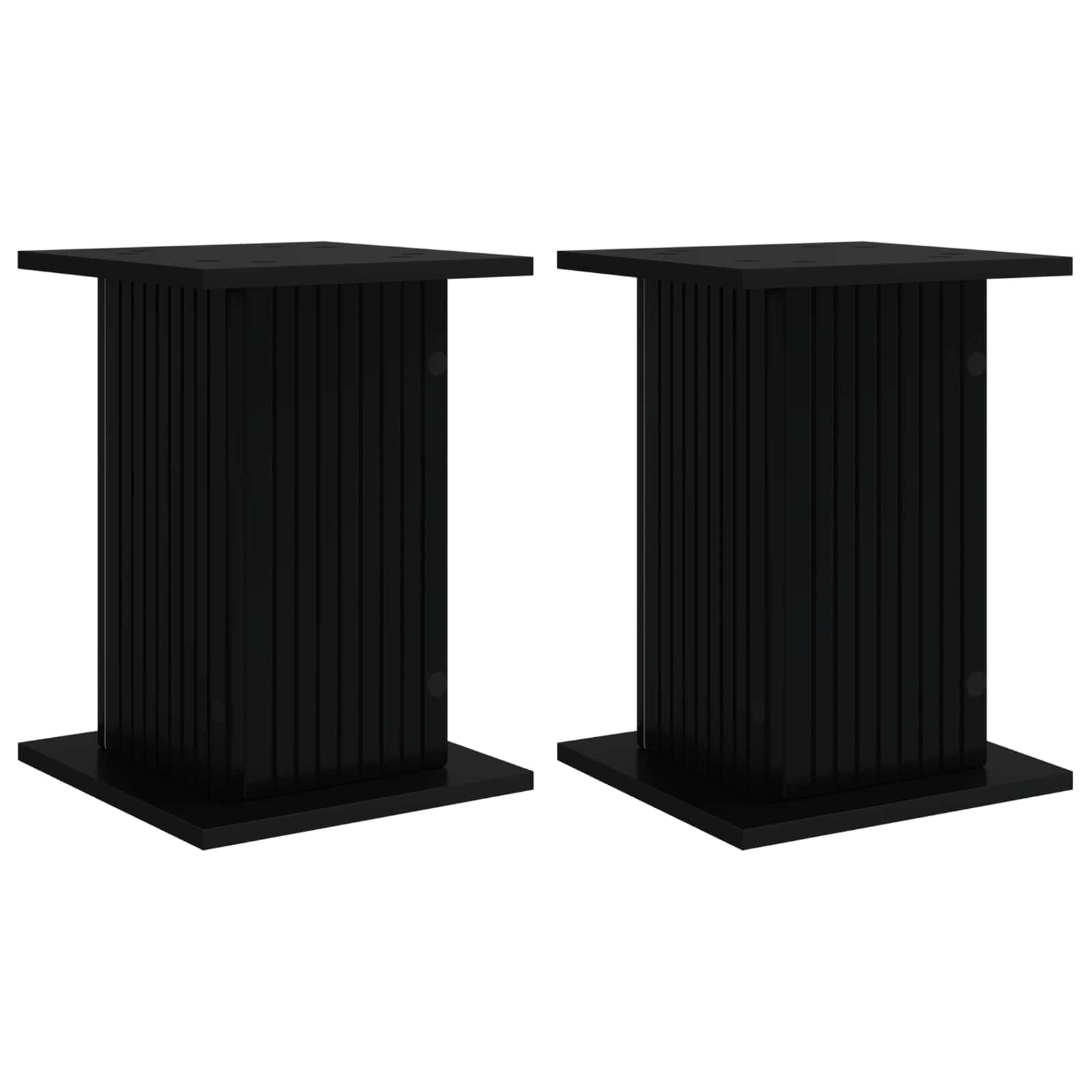 vidaXL Suporte para Plantas 2 pcs Preto 30,5 x 30 x 43 cm