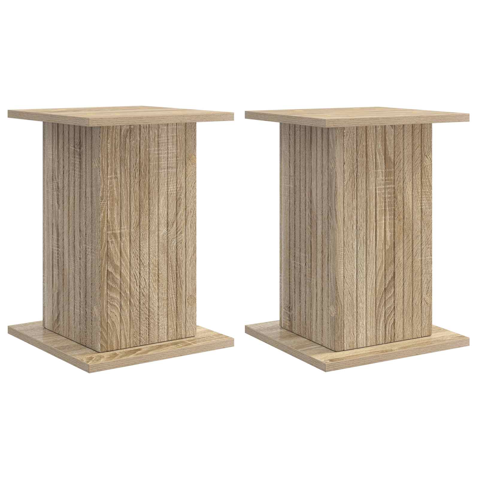 vidaXL Suporte para Plantas 2 pcs Carvalho Sonoma 30,5 x 30 x 43 cm