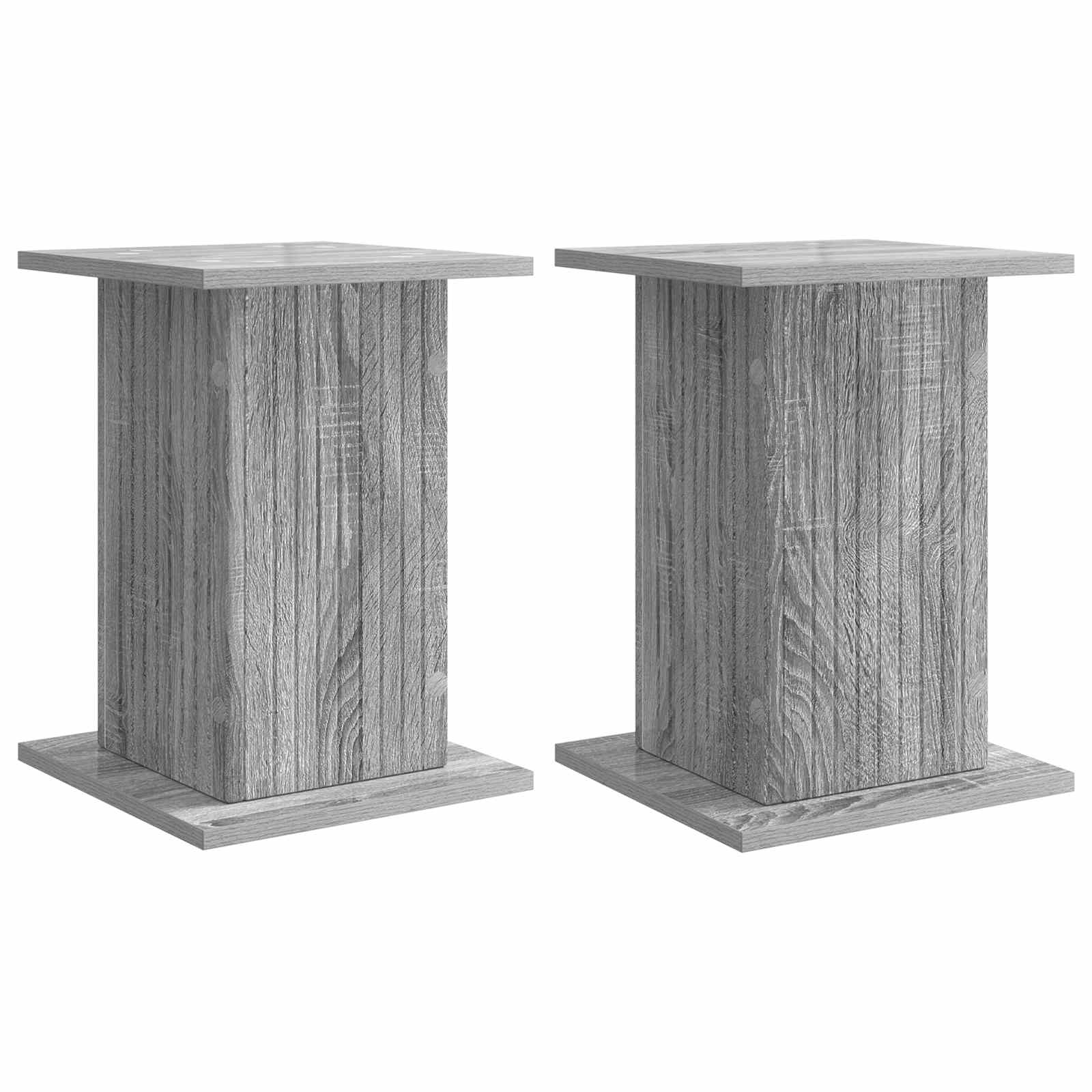 vidaXL Suporte para Plantas 2 pcs Sonoma Cinzento 30,5 x 30 x 43 cm