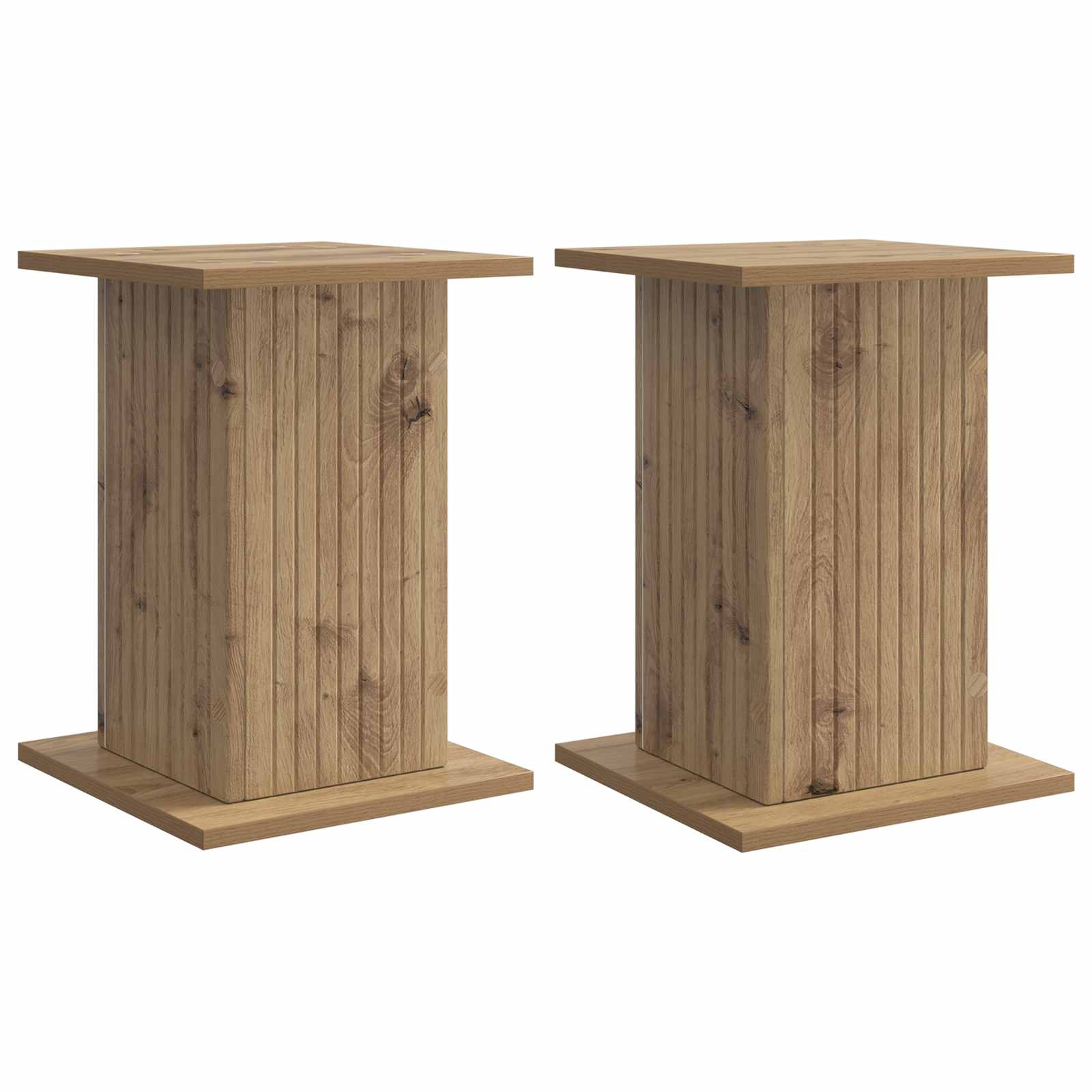 vidaXL Suporte para Plantas 2 pcs Carvalho Arttisan 30,5 x 30 x 43 cm