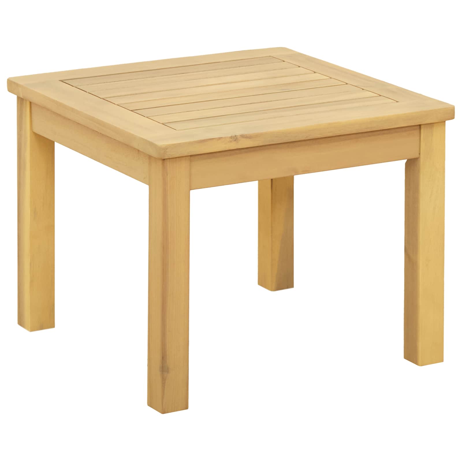 vidaXL Mesa de centro Acácia clara 45 x 45 x 36 cm