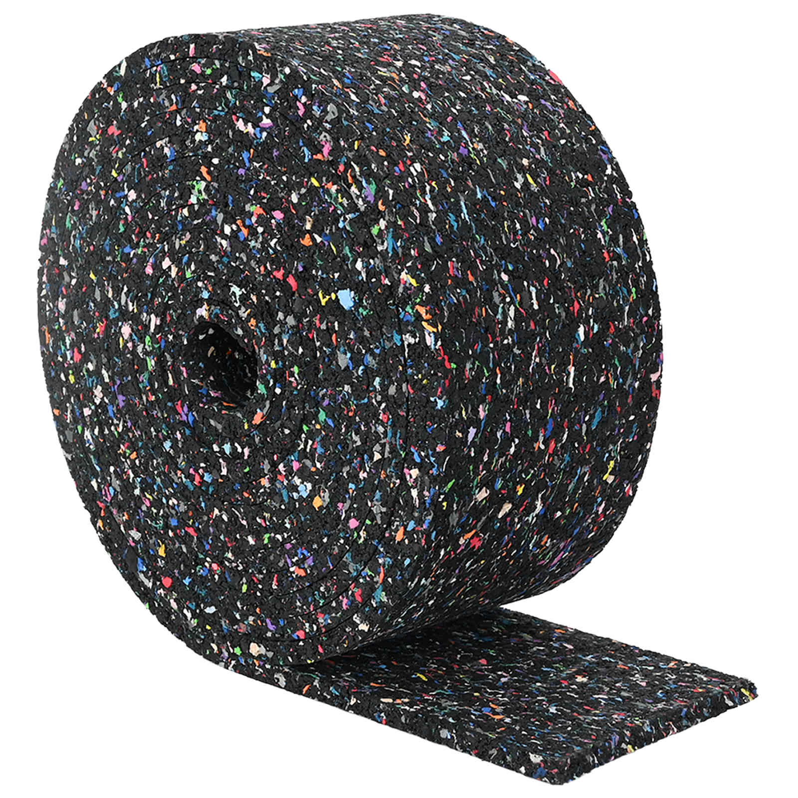 vidaXL Rolo de Granulado de Borracha Preto 1000 x 10 x 0,6 cm Borracha