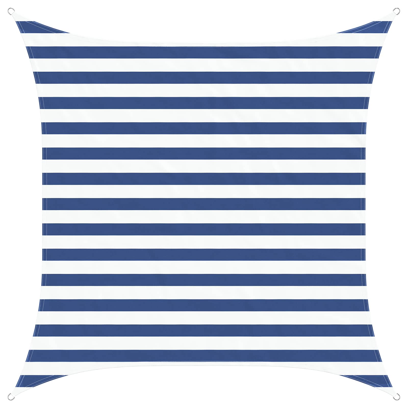 vidaXL Vela de sombra solar Azul e Branco 2 x 2 m
