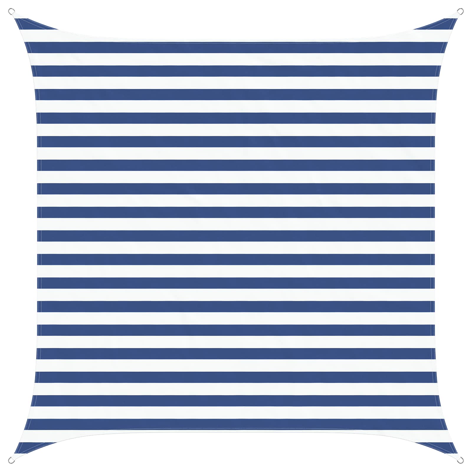 vidaXL Vela de sombra solar Azul e Branco 2,5 x 2,5 m