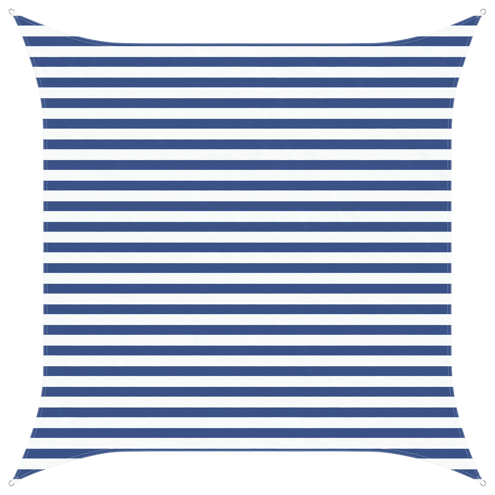 vidaXL Vela de sombra solar Azul e Branco 3 x 3 m