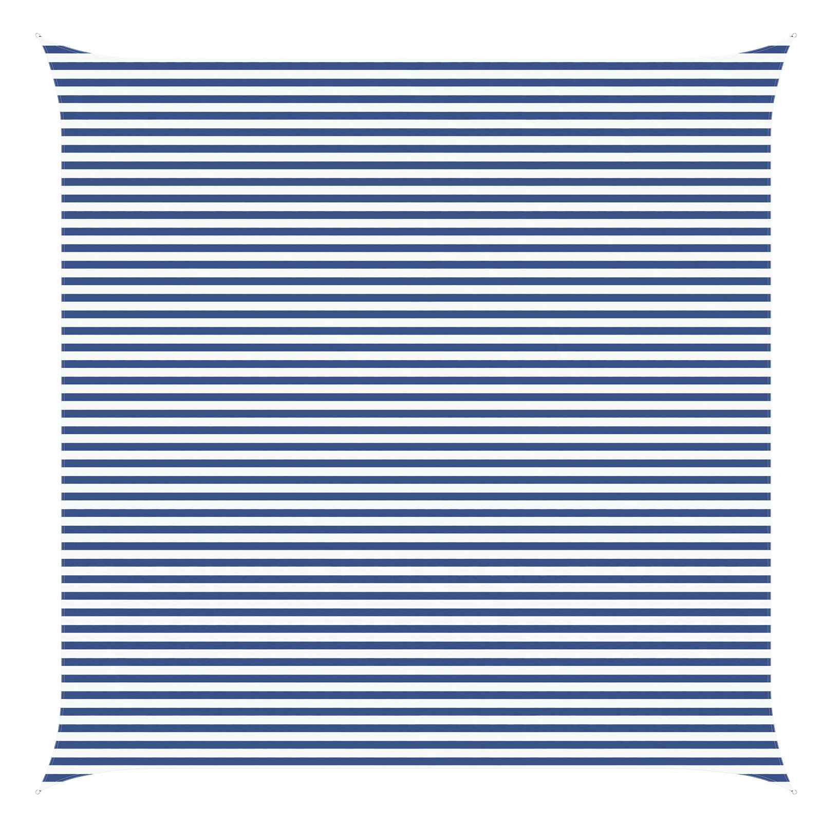 vidaXL Vela de sombra solar Azul e Branco 6 x 6 m