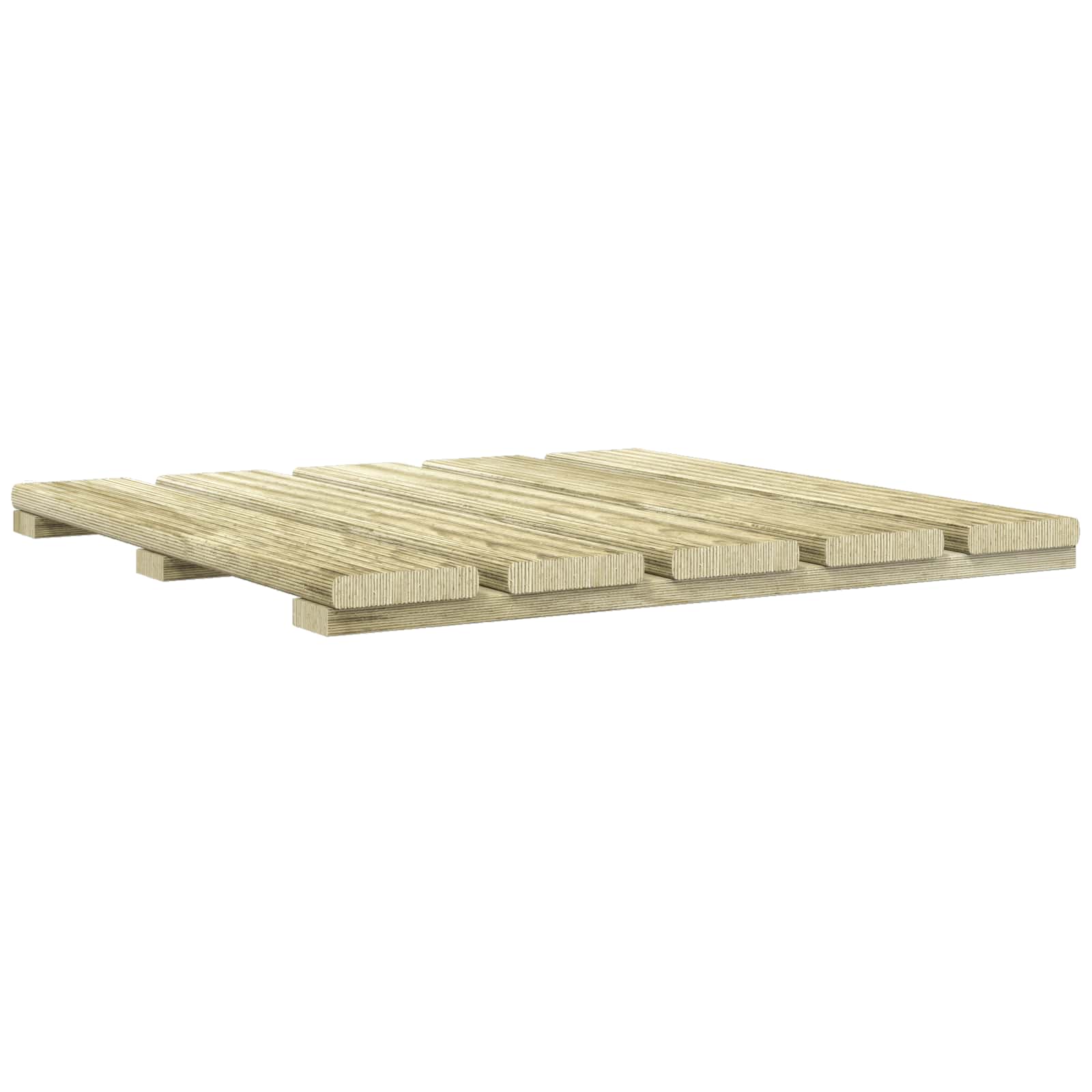 vidaXL Telha de Deck 24 pcs Verde 50 x 50 cm Pinheiro Impregnado Verde