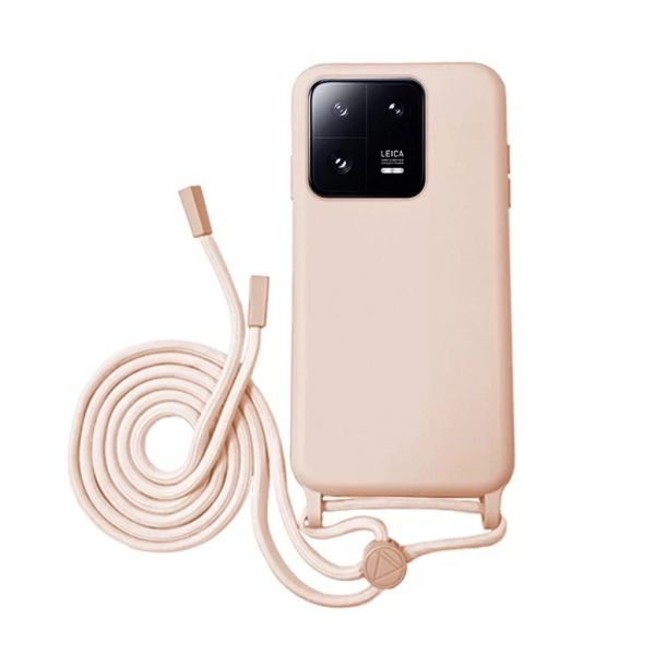 Capa Silicone Líquido para Xiaomi Mi 13 Pink
